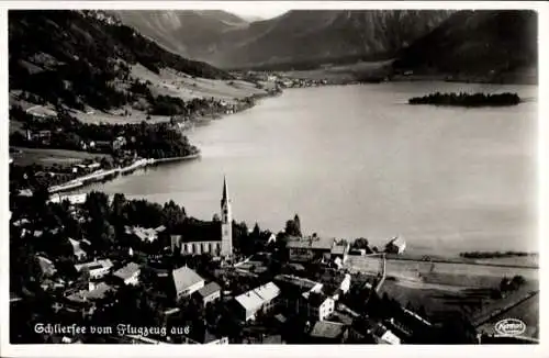 Ak Schliersee in Oberbayern, Fliegeraufnahme