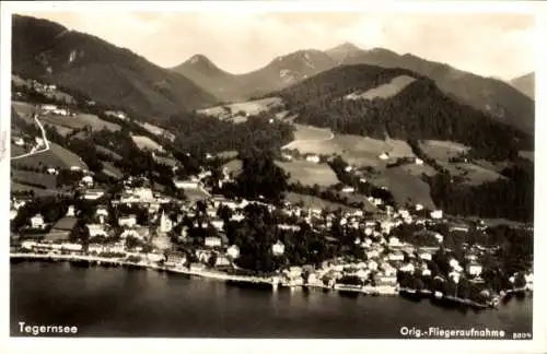 Ak Tegernsee in Oberbayern, Fliegeraufnahme