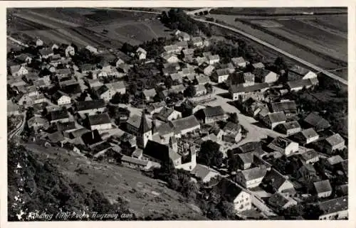 Ak Kinding in Mittelfranken Oberbayern, Fliegeraufnahme