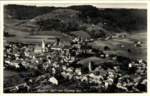 Ak Dietfurt an der Altmühl Oberpfalz, Fliegeraufnahme