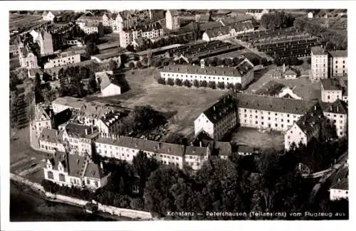 Ak Petershausen Konstanz am Bodensee, Fliegeraufnahme