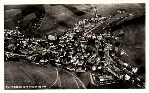 Ak Furtwangen im Schwarzwald, Fliegeraufnahme