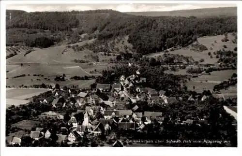 Ak Gailenkirchen Schwäbisch Hall in Württemberg, Fliegeraufnahme