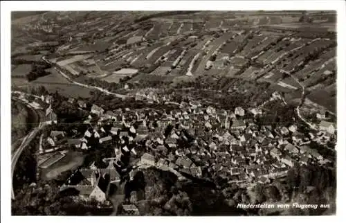 Ak Niederstetten in Württemberg, Fliegeraufnahme