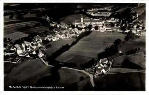 Ak Michelfeld Auerbach in der Oberpfalz Bayern, Fliegeraufnahme