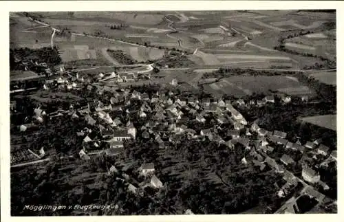 Ak Mögglingen im Ostalbkreis, Fliegeraufnahme