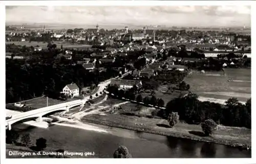 Ak Dillingen an der Donau, Fliegeraufnahme