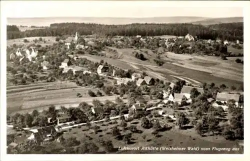 Ak Althütte im Welzheimer Wald Württemberg, Fliegeraufnahme