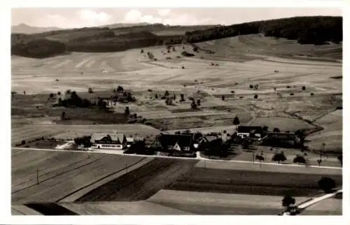 Ak Weiler Torfgrube Schopfloch Lenningen in Württemberg, Fliegeraufnahme, Otto-Hoffmeister-Haus