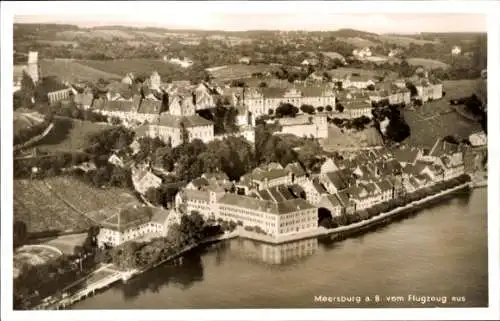 Ak Meersburg am Bodensee, Fliegeraufnahme