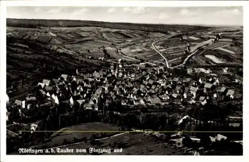 Ak Röttingen an der Tauber Unterfranken, Fliegeraufnahme