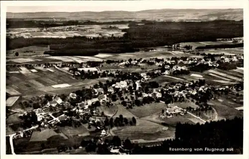 Ak Rosenberg in Baden, Fliegeraufnahme, Gasthaus zum Frieden