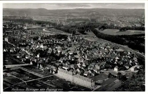 Ak Böckingen Heilbronn am Neckar, Fliegeraufnahme