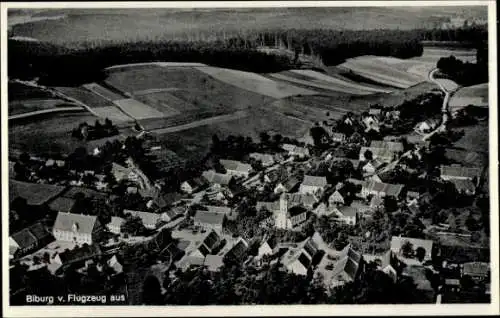 Ak Biburg Diedorf Kreis Augsburg, Fliegeraufnahme