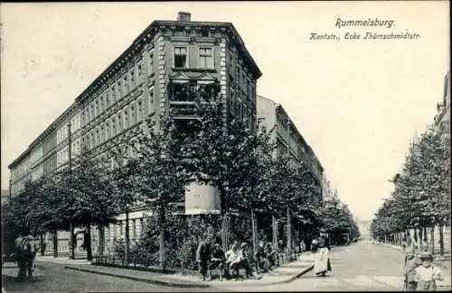 Ak Berlin Lichtenberg Rummelsburg, Kantstraße, Ecke Thürrschmidtstraße