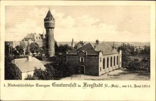 Ak Kożuchów Freystadt Niederschlesien, 1. Niederschlesischer Turngau Gauturnfest 1914