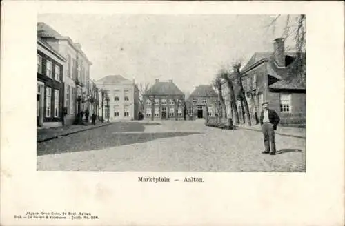 Ak Aalten Gelderland Niederlande, Marktplatz