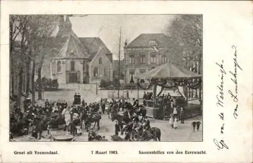 Ak Veenendaal Utrecht Niederlande, 7. März 1903, Zusammensetzung der Ehrengarde