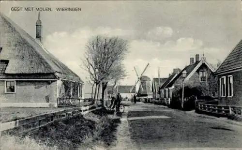 Ak Wieringen Nordholland, Gest, Molen