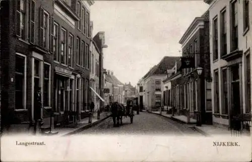 Ak Nijkerk Gelderland, Langestraat