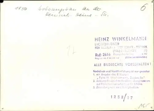 Foto Zwickau in Sachsen, Siedlung, Heinrich-Heine-Straße