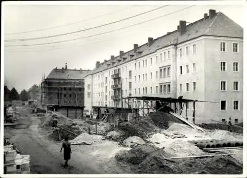 Foto Zwickau in Sachsen, Franz-Mehring-Straße, Baustelle