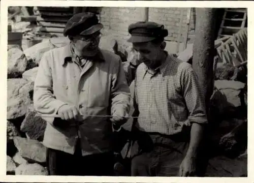 Foto Zwickau in Sachsen, Baustelle, Bauarbeiter