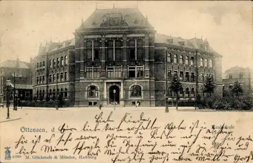 Ak Hamburg Altona Ottensen, Treskowallee, Realschule