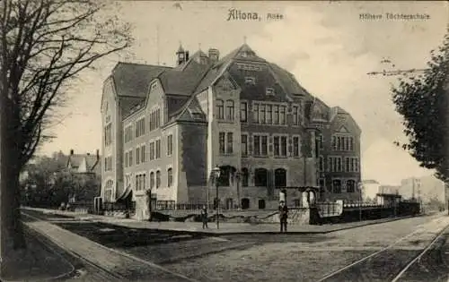 Ak Hamburg Altona, Allee, Höhere Töchterschule