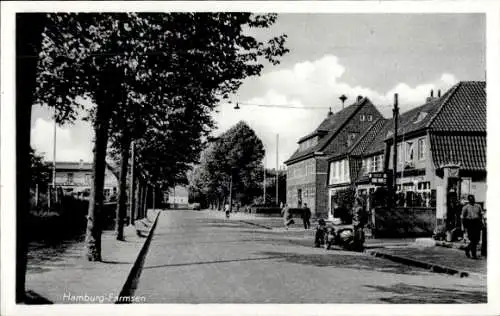 Ak Hamburg Wandsbek Farmsen Berne, Ortspartie