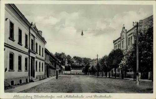 Ak Altlandsberg in der Mark, Klosterstraße, Mittelschule, Stadtschule