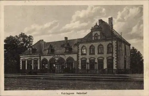 Ak Voldagsen Einbeck in Niedersachsen, Bahnhof, Gleisseite
