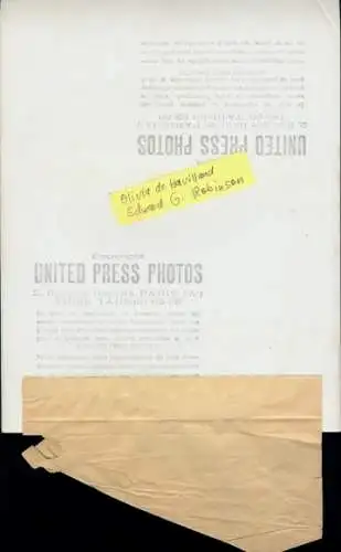 Foto Schauspieler Edward G. Robinson und Olivia de Havilland, Filmszene