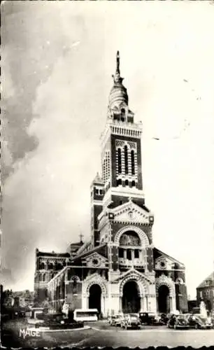 Ak Albert Somme, Basilique Notre-Dame de Brebieres