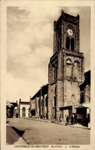 Ak Neauphle le Chateau Yvelines, Kirche