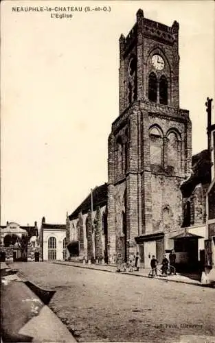 Ak Neauphle le Chateau Yvelines, Kirche