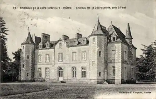 Ak Héric Loire Atlantique, Chateau de la Courosserie, pris a l'est