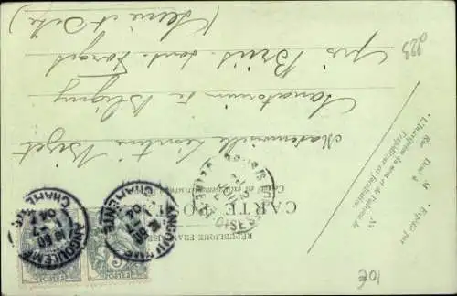 Ak Angoulême Charente, Rue des Dames, Kirche St. Ausone