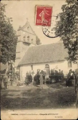 Ak Pleaux Cantal, Chapelle d'Enchanet