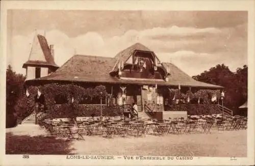 Ak Lons le Saunier Jura, Vue d'Ensemble du Casino