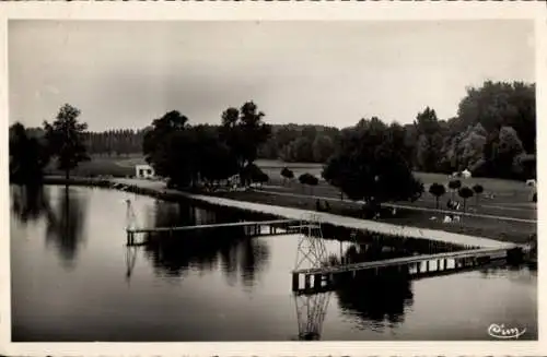 Ak Montbazon Indre-et-Loire, Strand