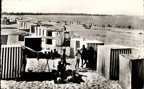 Ak Le Verdon sur Mer Gironde, Ensemble de la Plage vers la Pointe de Grave