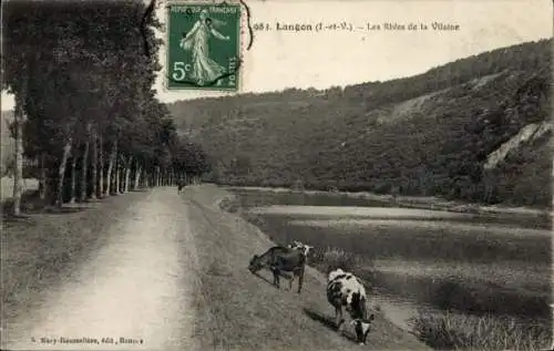 Ak Langon Ille-et-Vilaine, Les Rives de la Vilaine