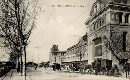 Ak Toulouse Haute Garonne, La Gare