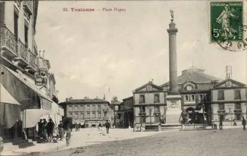 Ak Toulouse Haute Garonne, Place Dupay