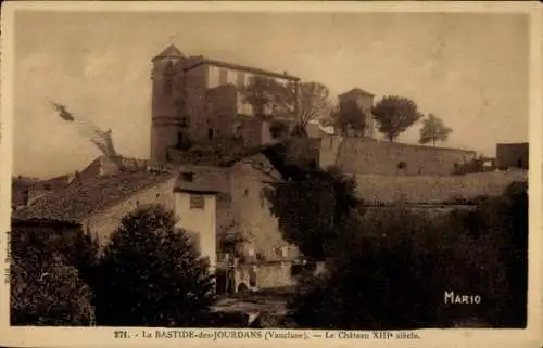 Ak La Bastide des Jourdans Vaucluse, Le Chateau XIII siecle