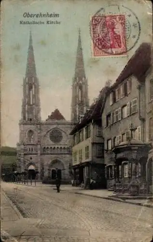 Ak Obernai Oberehnheim Elsass Bas Rhin, Katholische Kirche