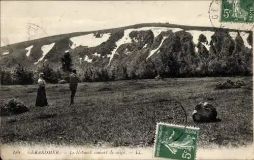 Ak Gérardmer Lothringen Vosges, Hohneck couvert de neige