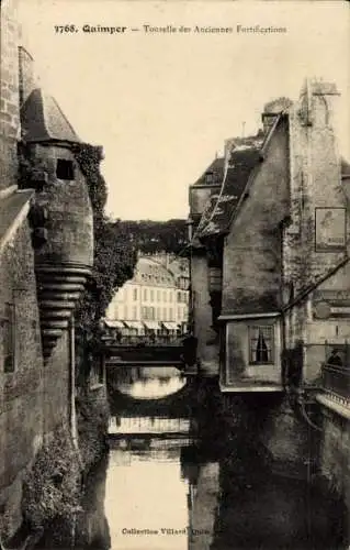 Ak Quimper Finistère, Tourelle des Anciennes Fortifications
