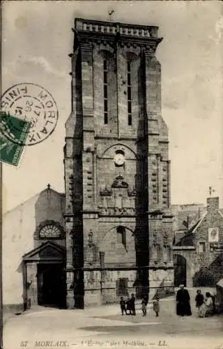 Ak Morlaix Finistère, Kirche